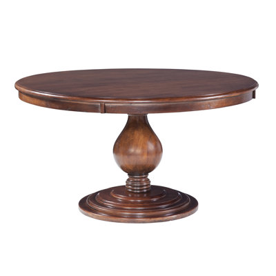 Kehoe Rubberwood Solid Wood Pedestal Dining Table by Birch Lane
