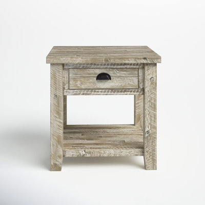 Castile Solid Wood End Table with Storage by Birch Lane