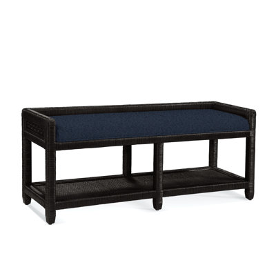 Glinda Wicker Shelves Storage Bench by Birch Lane