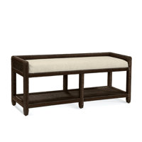 Glinda Wicker Shelves Storage Bench by Birch Lane