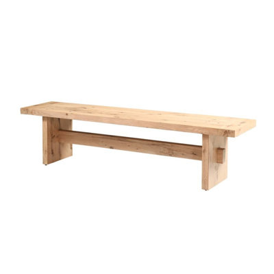 Rhett 74" Bench In Distressed Oak by Birch Lane