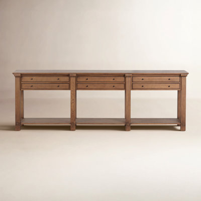 Cascade Console Table-Tan Oak Veneer by Birch Lane