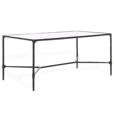 Terenna Metal And Glass Coffee Table by Mercer41