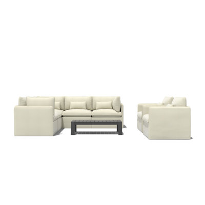 Valliere 8pc Multi-Chair Seating Set by Birch Lane