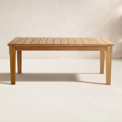 Clairmont Teakwood Patio Coffee Table by Birch Lane