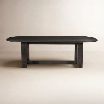 Keaton Oval Dining Table Dark Brown by Birch Lane