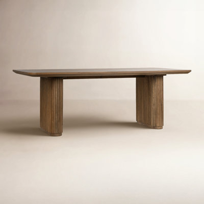 Vander 84" Oak Wood Dining Table by Joss and Main