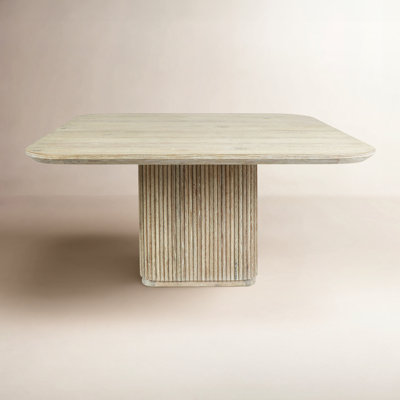 Vander 60" Square Reclaimed Oak Wood Dining Table by Joss and Main