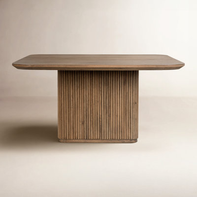 Vander 60" Square Reclaimed Oak Wood Dining Table by Joss and Main