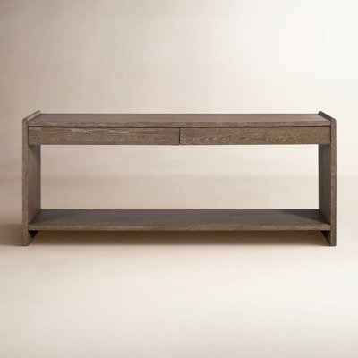 Marielle Sofa Table 2 Drawer - Cocoa by Ebern Designs