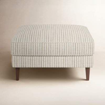 Ash Stripe Ottoman by Latitude Run