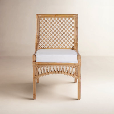 Beachwood 19 in. Seat Height Rattan Side Dining Chair by Birch Lane