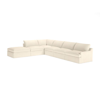 Wrenley 6-Piece Slipcovered Modular Sectional Right Hand Facing by Birch Lane