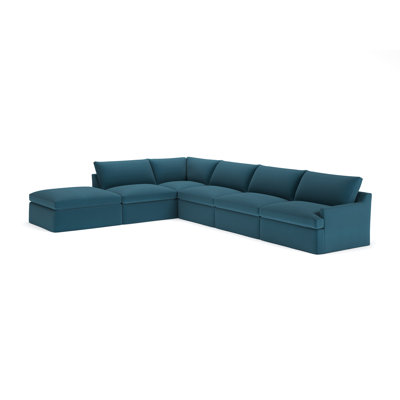 Wrenley 6-Piece Slipcovered Modular Sectional Right Hand Facing by Birch Lane