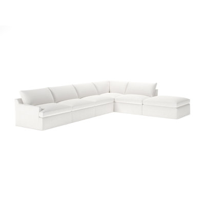 Wrenley 6-Piece Slipcovered Modular Sectional Right Hand Facing by Birch Lane