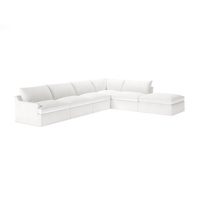 Wrenley 6-Piece Slipcovered Modular Sectional Right Hand Facing by Birch Lane