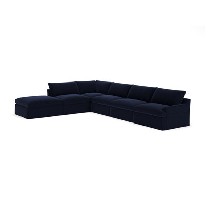 Wrenley 6-Piece Slipcovered Modular Sectional Right Hand Facing by Birch Lane