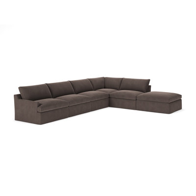 Wrenley 6-Piece Slipcovered Modular Sectional Right Hand Facing by Birch Lane