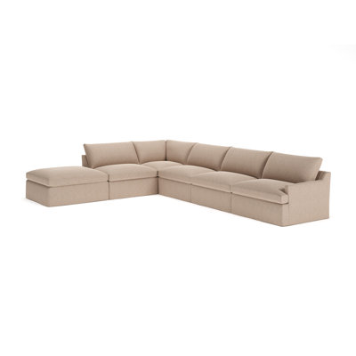 Wrenley 6-Piece Slipcovered Modular Sectional Right Hand Facing by Birch Lane