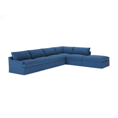 Wrenley 6-Piece Slipcovered Modular Sectional Right Hand Facing by Birch Lane