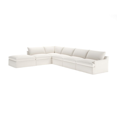 Wrenley 6-Piece Slipcovered Modular Sectional Right Hand Facing by Birch Lane