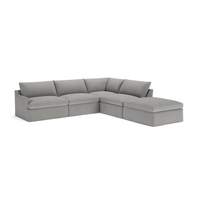 Wrenley 5-Piece Slipcovered Modular Sectional by Birch Lane