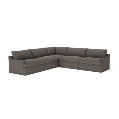Wrenley 5-Piece Slipcovered Modular Sectional by Birch Lane