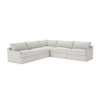 Wrenley 5-Piece Slipcovered Modular Sectional by Birch Lane