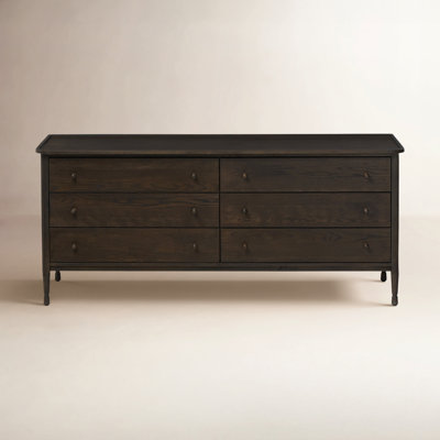 Franny 6 Drawer Dresser-Saddle Brown Veneer by Amber Lewis x Four Hands