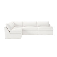 Wrenley 4-Piece Slipcovered Modular Sectional by Birch Lane