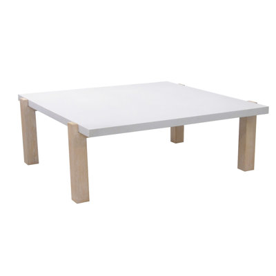 Posey Antique Wash and Ivory Composite Coffee Table by Birch Lane