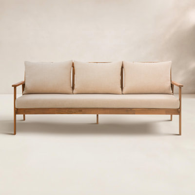 Weslyn 3 Seater Patio Sofa With Cushion by Birch Lane