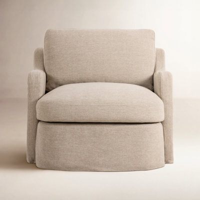 Aurelia Outdoor Swivel Chair-Alessi Buff by Amber Lewis x Four Hands