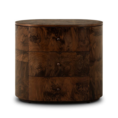 Raisa Nightstand-Walnut Burl by Amber Lewis x Four Hands