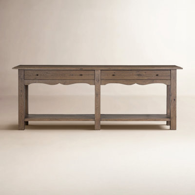 Bayla Console Table-Weathered Oak by Amber Lewis x Four Hands