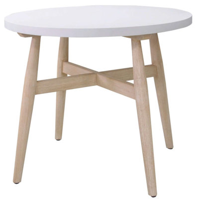 Antique Wash and Ivory Composite Bistro Table by Birch Lane