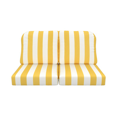 Amala Indoor/Outdoor Sunbrella® Loveseat Cushion by Birch Lane