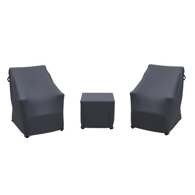 Akiva Eucalyptus Rattan Seating Patio Set Outdoor Furniture Covers by Birch Lane