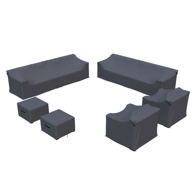 Eloisa Outdoor Conversation Set Group Seating Patio Furniture Covers by Birch Lane