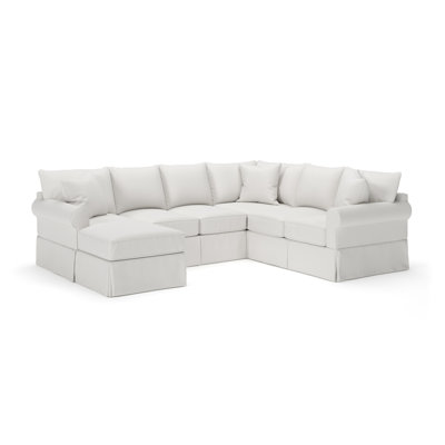 Amari 3 - Piece Slipcovered Sectional by Wayfair Custom Upholstery