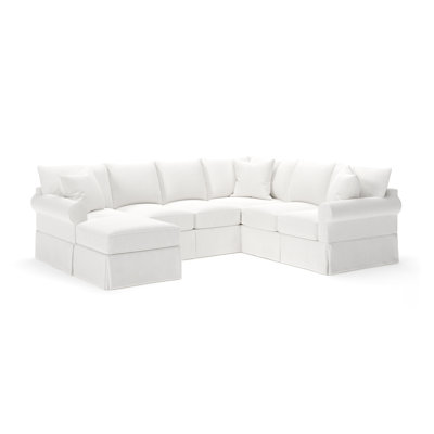 Amari 3 - Piece Slipcovered Sectional by Wayfair Custom Upholstery