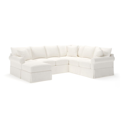 Amari 3 - Piece Slipcovered Sectional by Wayfair Custom Upholstery