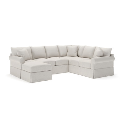 Amari 3 - Piece Slipcovered Sectional by Wayfair Custom Upholstery