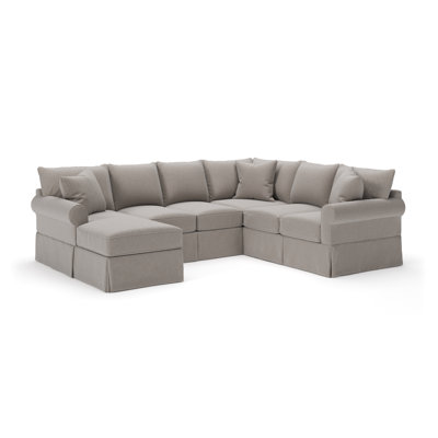 Amari 3 - Piece Slipcovered Sectional by Wayfair Custom Upholstery