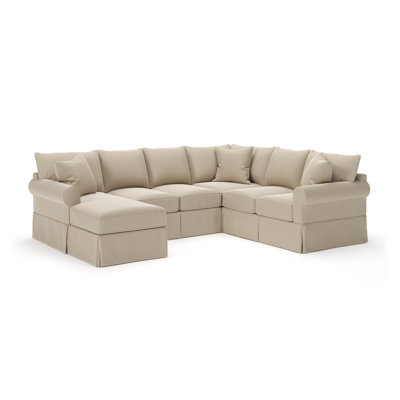 Amari 3 - Piece Slipcovered Sectional by Wayfair Custom Upholstery