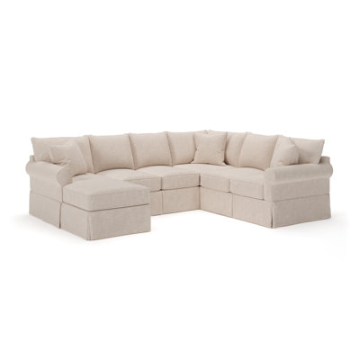 Amari 3 - Piece Slipcovered Sectional by Wayfair Custom Upholstery