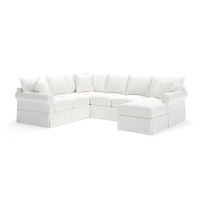 Amari 3 - Piece Slipcovered Sectional by Wayfair Custom Upholstery