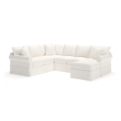Amari 3 - Piece Slipcovered Sectional by Wayfair Custom Upholstery