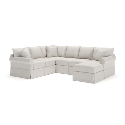 Amari 3 - Piece Slipcovered Sectional by Wayfair Custom Upholstery