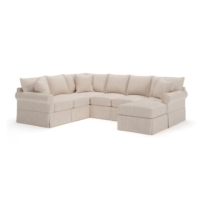Amari 3 - Piece Slipcovered Sectional by Wayfair Custom Upholstery